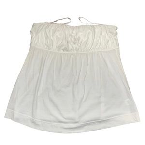 Lilly Pulitzer White Strapless Tube Top | Non slip grip | Size Large